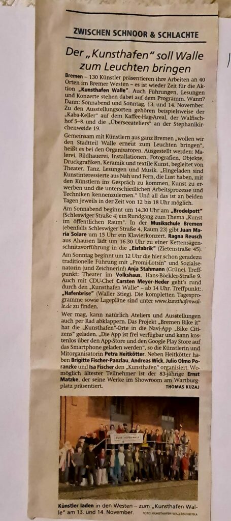 Der "kunsthafen" soll Walle zum Leuchten bringen